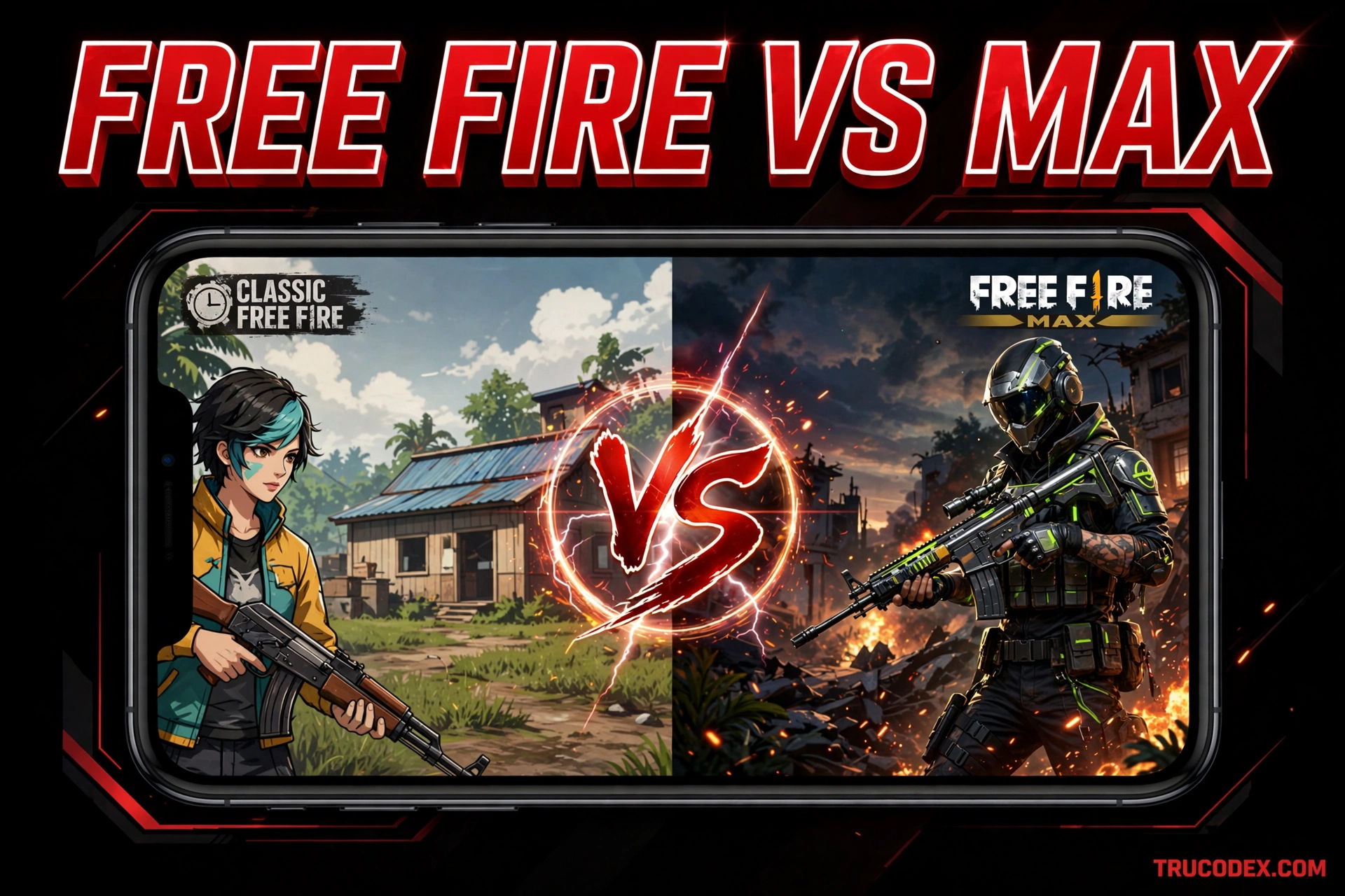 Free Fire vs Free Fire MAX - comparativa